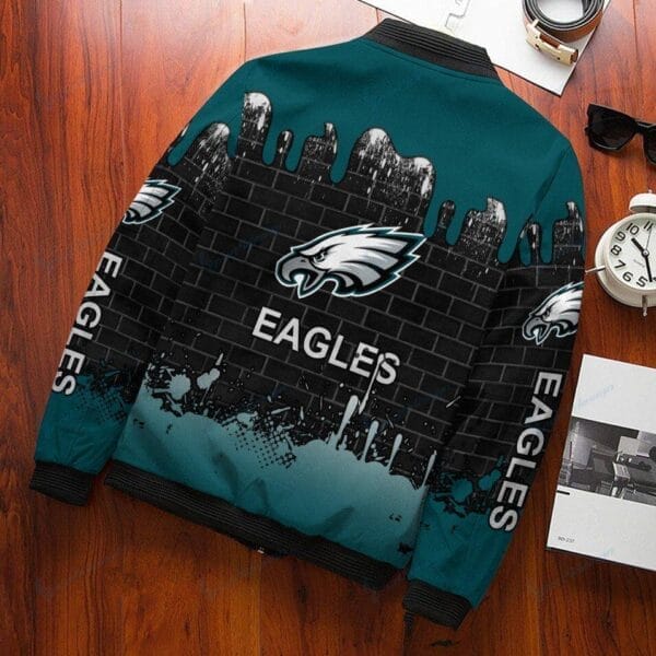 Philadelphia Eagles Personalized Bomber Jacket BG356 - Image 3