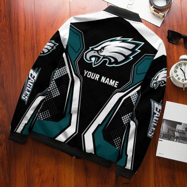 Philadelphia Eagles Personalized Bomber Jacket BG627 - Image 3