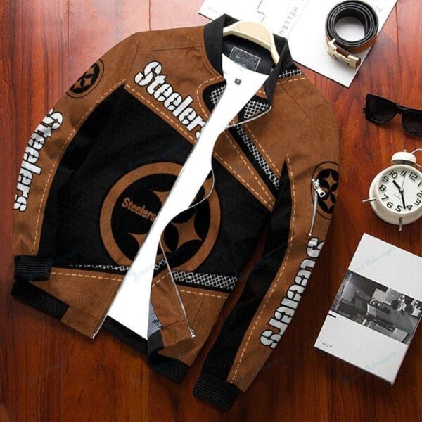 Pittsburgh Steelers Personalized Bomber Jacket BG468 - Image 2