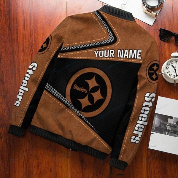 Pittsburgh Steelers Personalized Bomber Jacket BG468 - Image 3