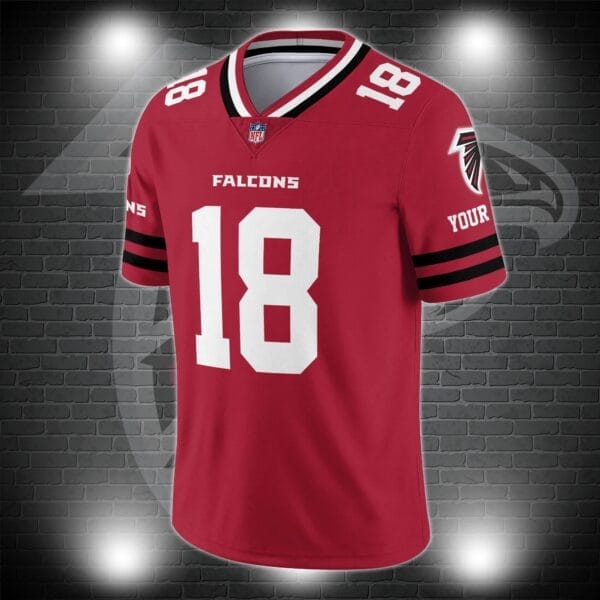 Atlanta Falcons Personalized V-neck Football Jersey Sport Gifts For Fan AZCVFJ062 - Image 2