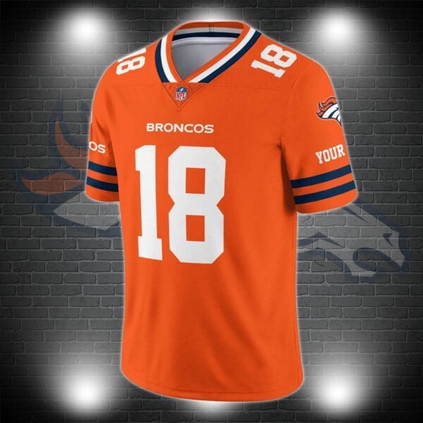 Denver Broncos Personalized V-neck Football Jersey Sport Gifts For Fan AZCVFJ054 - Image 2