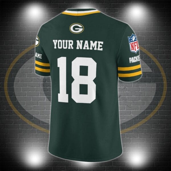 Green Bay Packers Personalized V-neck Football Jersey Sport Gifts For Fan AZCVFJ052 - Image 3