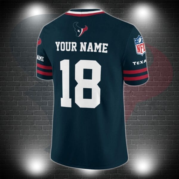 Houston Texans Personalized V-neck Football Jersey Sport Gifts For Fan AZCVFJ051 - Image 3