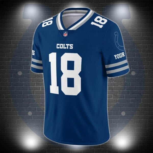 Indianapolis Colts Personalized V-neck Football Jersey Sport Gifts For Fan AZCVFJ050 - Image 2