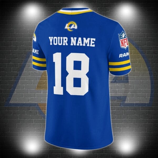 Los Angeles Rams Personalized V-neck Football Jersey Sport Gifts For Fan AZCVFJ045 - Image 3