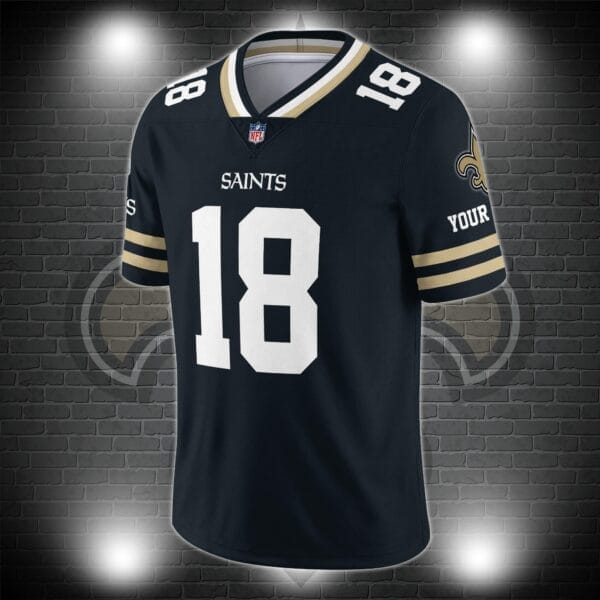 New Orleans Saints Personalized V-neck Football Jersey Sport Gifts For Fan AZCVFJ041 - Image 2
