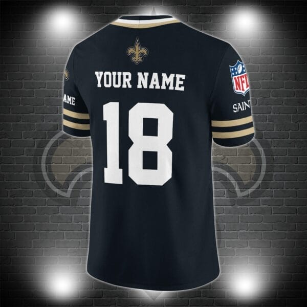 New Orleans Saints Personalized V-neck Football Jersey Sport Gifts For Fan AZCVFJ041 - Image 3