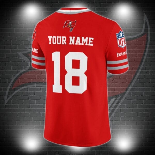 Tampa Bay Buccaneers Personalized V-neck Football Jersey Sport Gifts For Fan AZCVFJ034 - Image 3