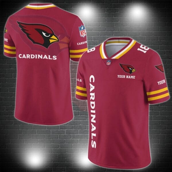 Arizona Cardinals Personalized V-neck Football Jersey Sport Gifts For Fan AZCVFJ032