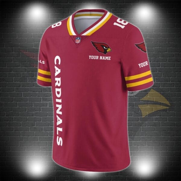 Arizona Cardinals Personalized V-neck Football Jersey Sport Gifts For Fan AZCVFJ032 - Image 2