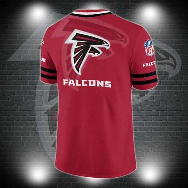 Atlanta Falcons Personalized V-neck Football Jersey Sport Gifts For Fan AZCVFJ031 - Image 3