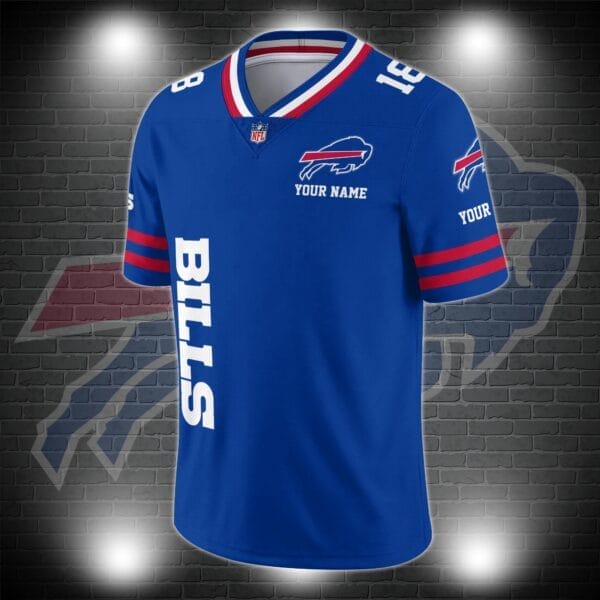 Buffalo Bills Personalized V-neck Football Jersey Sport Gifts For Fan AZCVFJ029 - Image 2