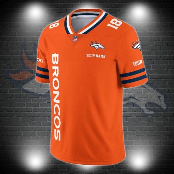 Denver Broncos Personalized V-neck Football Jersey Sport Gifts For Fan AZCVFJ023 - Image 3