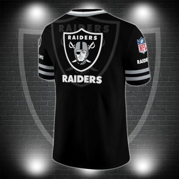 Las Vegas Raiders Personalized V-neck Football Jersey Sport Gifts For Fan AZCVFJ016 - Image 2