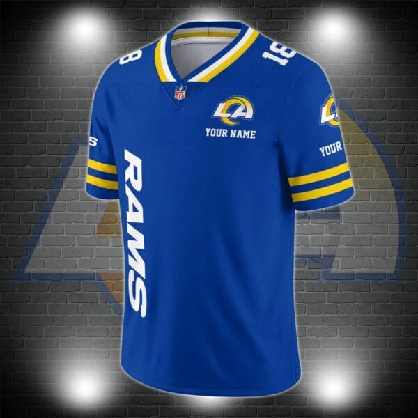 Los Angeles Chargers Personalized V-neck Football Jersey Sport Gifts For Fan AZCVFJ014 - Image 2