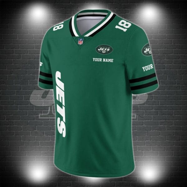 New York Jets Personalized V-neck Football Jersey Sport Gifts For Fan AZCVFJ009 - Image 3