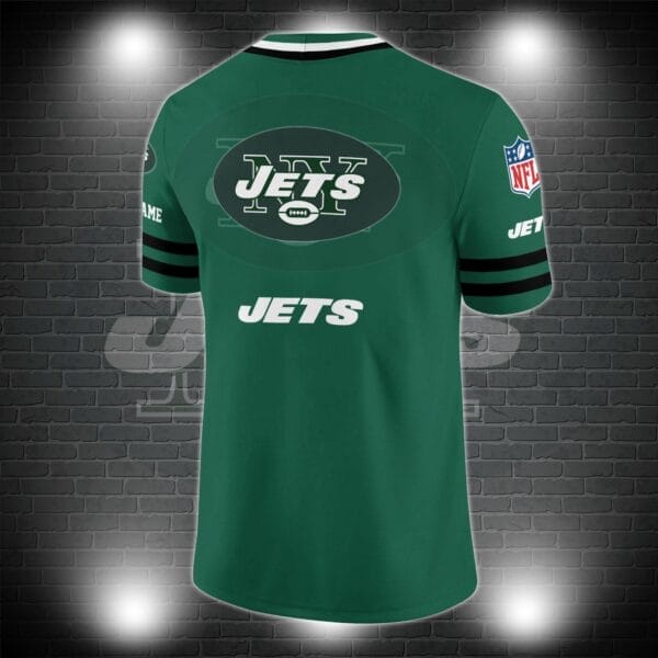 New York Jets Personalized V-neck Football Jersey Sport Gifts For Fan AZCVFJ009 - Image 2