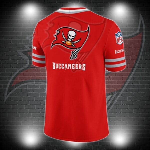 Tampa Bay Buccaneers Personalized V-neck Football Jersey Sport Gifts For Fan AZCVFJ005 - Image 3