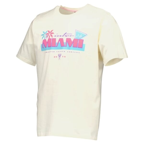 Inter Miami CF Vice Quintessential Heavyweight Relaxed T-Shirt Cream - Image 2