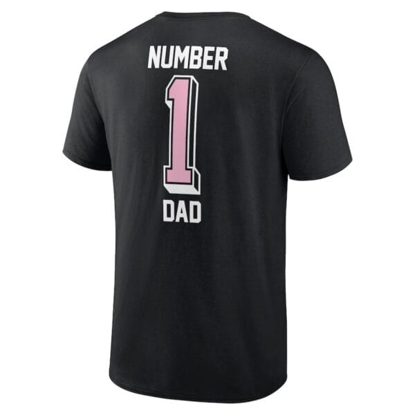 Inter Miami CF Fanatics Number One Dad T-Shirt Black - Image 3