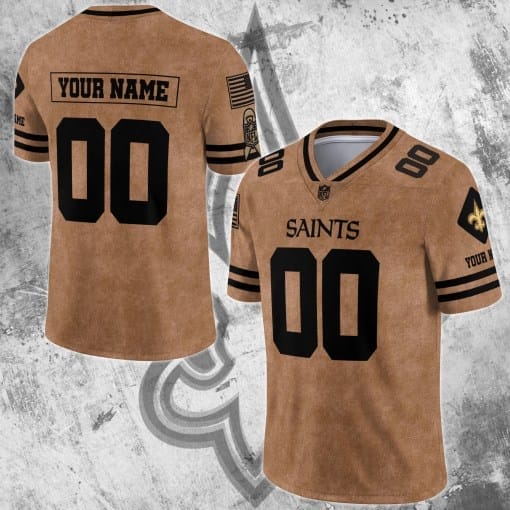 New Orleans Saints Personalized V-neck Football Jersey Sport Gifts For Fan AZCVFJ087