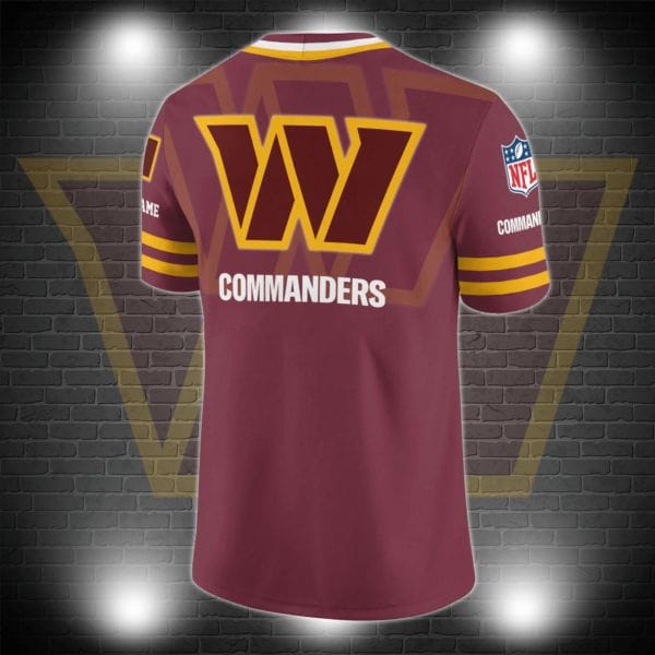 Washington Commanders Personalized V-neck Football Jersey Sport Gifts For Fan AZCVFJ003 - Image 3