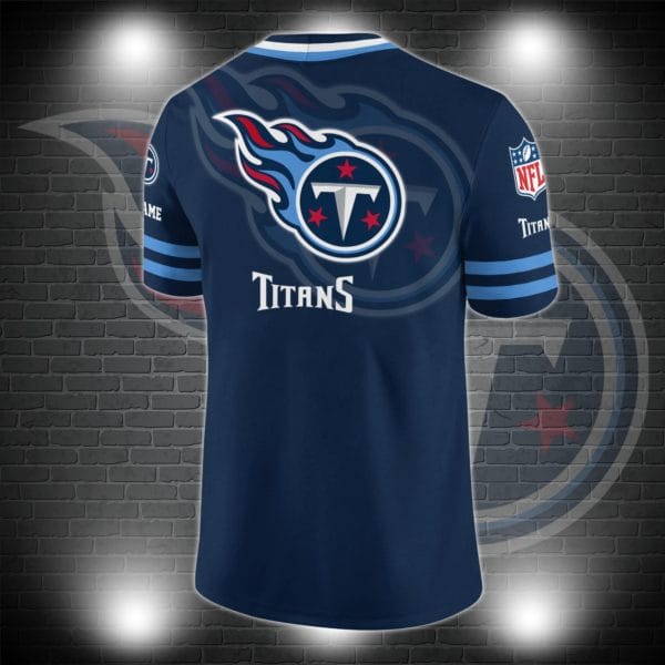 Tennessee Titans Personalized V-neck Football Jersey Sport Gifts For Fan AZCVFJ004 - Image 3