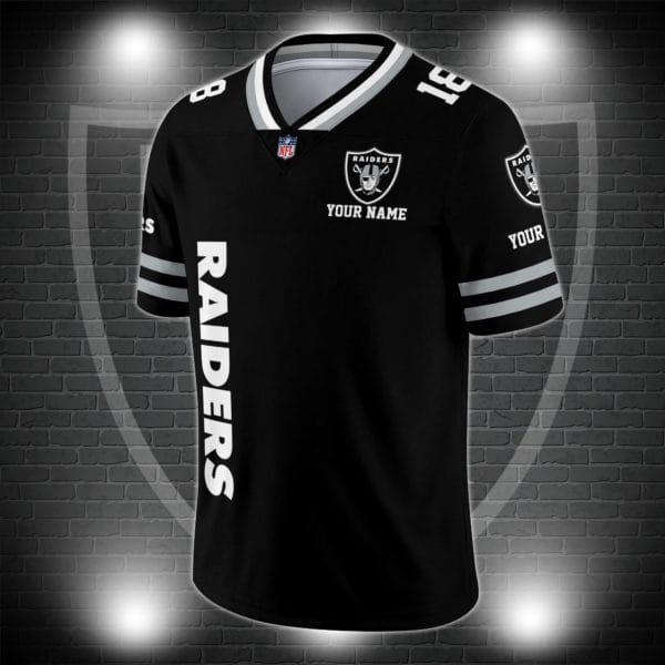 Las Vegas Raiders Personalized V-neck Football Jersey Sport Gifts For Fan AZCVFJ016 - Image 3