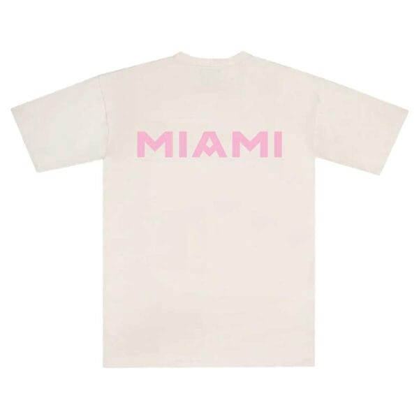 Inter Miami CF Peace Collective Unisex Essentials T-Shirt Cream - Image 3