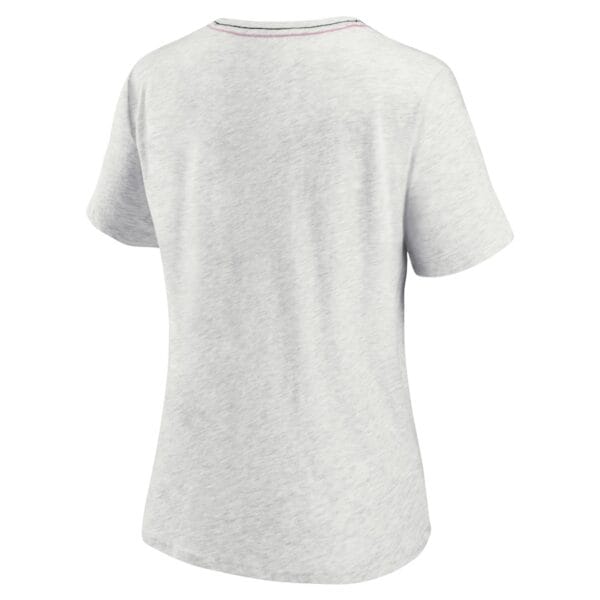 Inter Miami CF Fanatics Women's High Hip Graphic T-Shirt Heathered Gray - Image 3