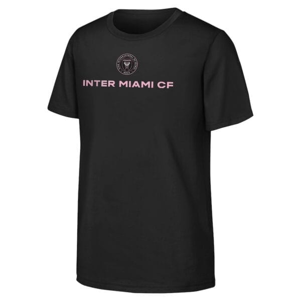 Lionel Messi Inter Miami CF Youth Name & Number T-Shirt Black - Image 2