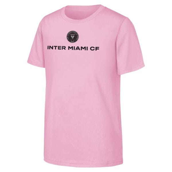 Lionel Messi Inter Miami CF Youth Name & Number T-Shirt Pink - Image 2