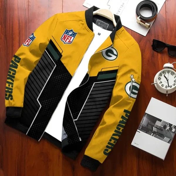 Green Bay Packers Personalized Bomber Jacket AZCBJ149 - Image 2