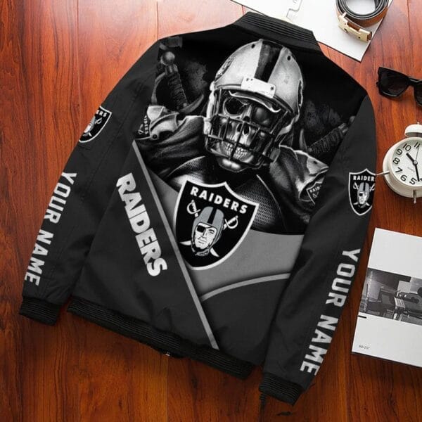 Las Vegas Raiders Personalized Bomber Jacket AZCBJ151 - Image 2