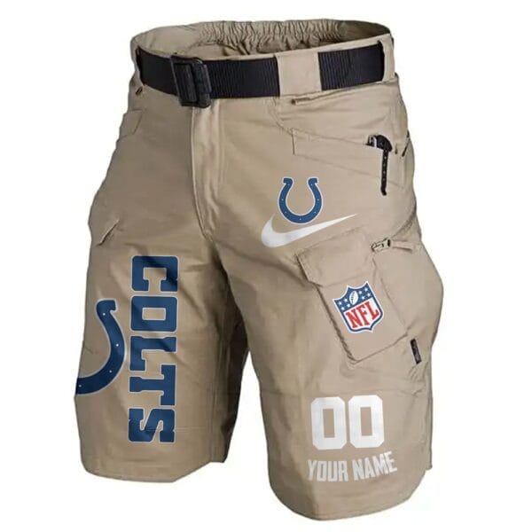 Indianapolis Colts Limited Edition Front Pockets Men Shorts - Belt Not Included AMCFPMS000102 - Image 3