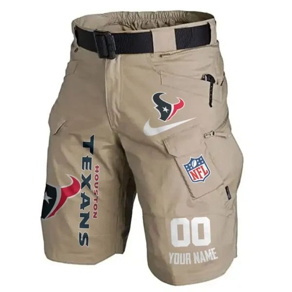 Houston Texans Limited Edition Front Pockets Men Shorts - Belt Not Included AMCFPMS000101 - Image 4