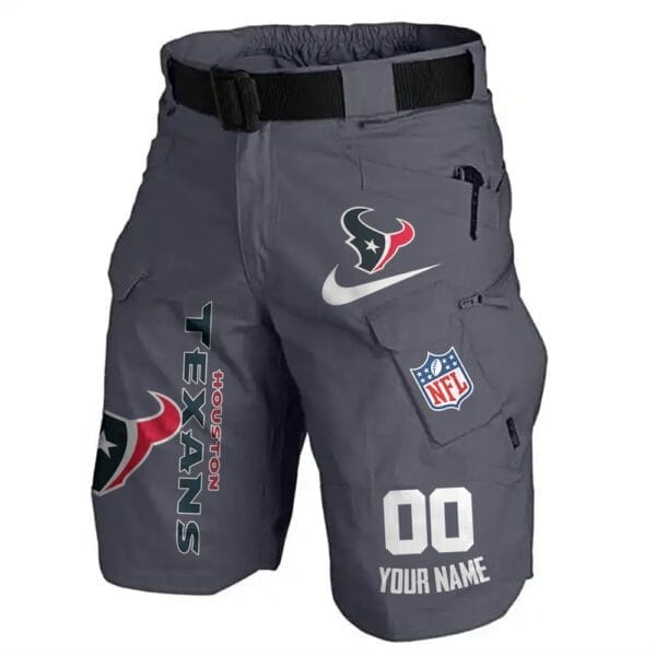 Houston Texans Limited Edition Front Pockets Men Shorts - Belt Not Included AMCFPMS000101 - Image 2