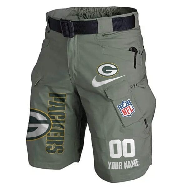 Green Bay Packers Limited Edition Front Pockets Men Shorts - Belt Not Included AMCFPMS000100 - Image 4
