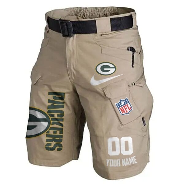 Green Bay Packers Limited Edition Front Pockets Men Shorts - Belt Not Included AMCFPMS000100 - Image 3