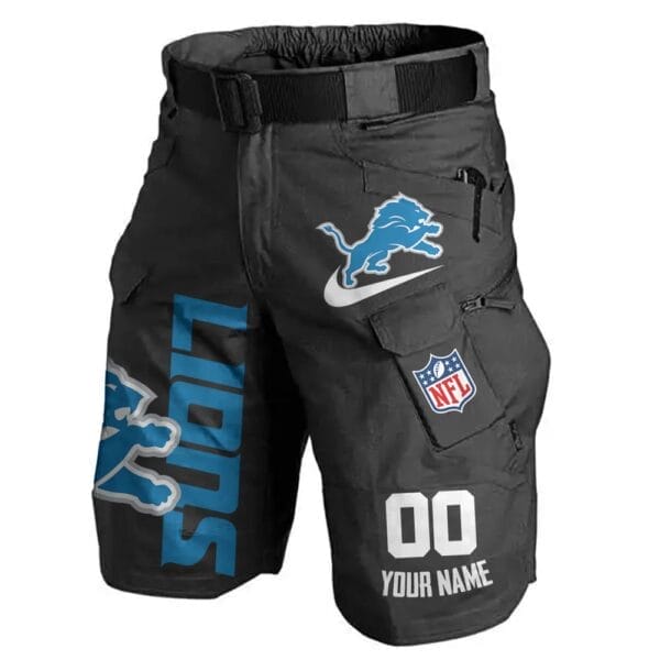 Detroit Lions Limited Edition Front Pockets Men Shorts - Belt Not Included AMCFPMS000099 - Image 5