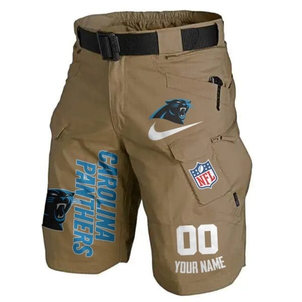 Carolina Panthers Limited Edition Front Pockets Men Shorts - Belt Not Included AMCFPMS000139 - Image 3