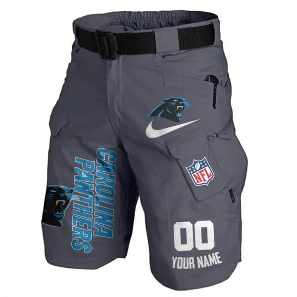 Carolina Panthers Limited Edition Front Pockets Men Shorts - Belt Not Included AMCFPMS000139 - Image 2