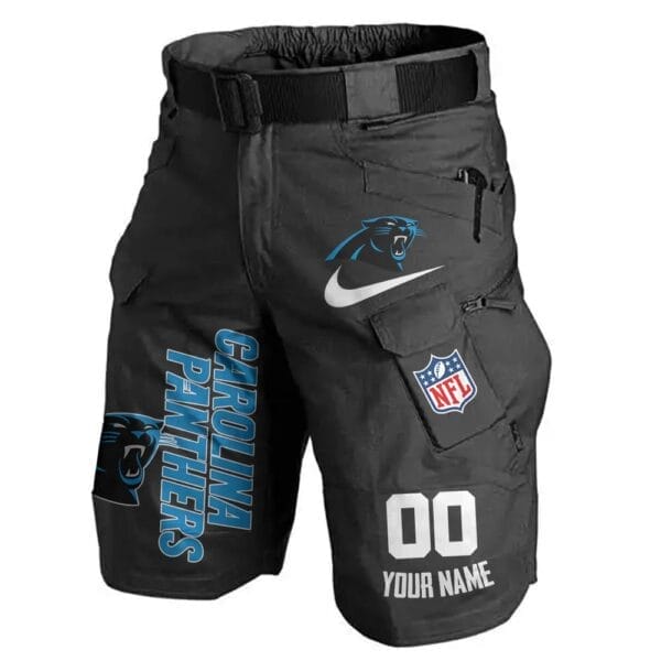 Carolina Panthers Limited Edition Front Pockets Men Shorts - Belt Not Included AMCFPMS000139