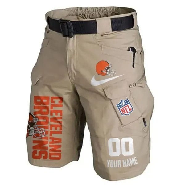 Cleveland Browns Limited Edition Front Pockets Men Shorts - Belt Not Included AMCFPMS000113 - Image 4