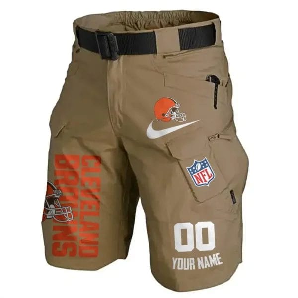 Cleveland Browns Limited Edition Front Pockets Men Shorts - Belt Not Included AMCFPMS000113 - Image 3