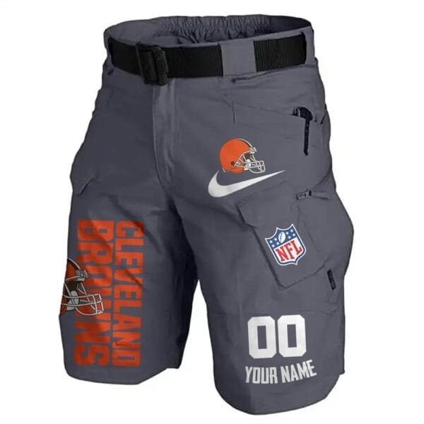 Cleveland Browns Limited Edition Front Pockets Men Shorts - Belt Not Included AMCFPMS000113 - Image 2