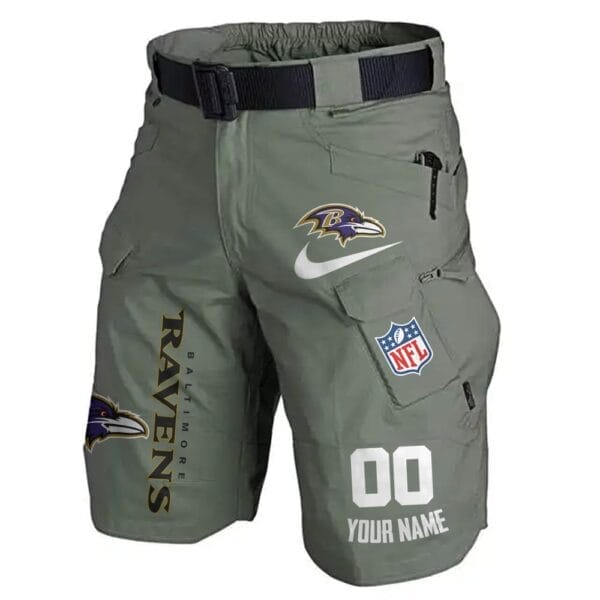 Baltimore Ravens Limited Edition Front Pockets Men Shorts - Belt Not Included AMCFPMS000110 - Image 5
