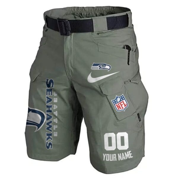 Seattle Seahawks Limited Edition Front Pockets Men Shorts - Belt Not Included AMCFPMS000096 - Image 4