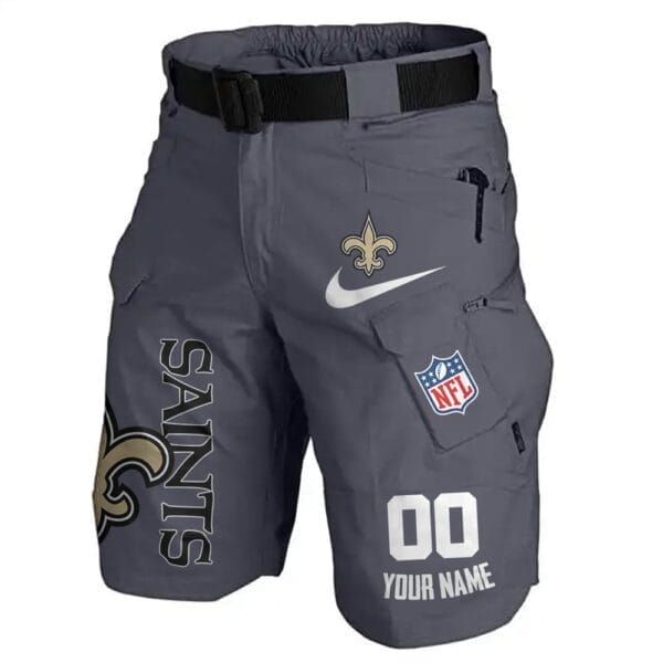 New Orleans Saints Limited Edition Front Pockets Men Shorts - Belt Not Included AMCFPMS000090 - Image 5